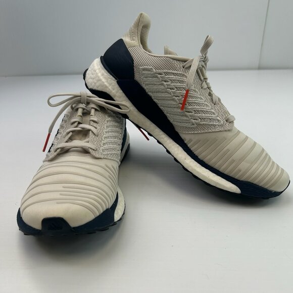 Adidas Shoe Men 10.5 Solar Boost Low Lace Sneaker Logo Street Run Gym Core Go - Picture 1 of 13